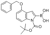 CAS 登录号：850568-52-4， 4-苄氧基-1-叔丁氧羰基吲哚-2-硼酸