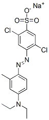 CAS 登录号：85188-09-6， 2,5-二氯-4-[[4-(二乙基氨基)-O-甲苯基]偶氮]苯磺酸钠