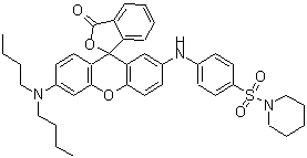 CAS#: 85223-13-8, 6'-(Dibutylamino)-2'-{[4-(1-piperidinylsulfonyl)phenyl]amino}-3H-spiro[2-benzofuran-1,9'-xanthen]-3-one