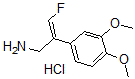 CAS 登录号:85278-04-2, (E)-2-(3,4-二甲氧基苯基)-3-氟丙-2-烯-1-胺盐酸盐
