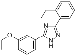 CAS 登录号:85303-98-6, 3-(2-乙基苯基)-5-(3-乙氧基苯基)-1H-1,2,4-三唑