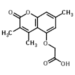 CAS 登录号：853892-41-8， [(3,4,7-三甲基-2-氧代-2H-苯并吡喃-5-基)氧基]乙酸