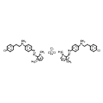 CAS#: 85392-73-0, Bis{5-[(4-{[2-(4-chlorophenyl)ethyl](methyl)amino}phenyl)diazenyl]-1,4-dimethyl-4,5-dihydro-1H-1,2,4-triazol-1-ium} tetrachlorozincate(2-)