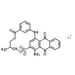 CAS#: 85455-37-4, Sodium 1-amino-4-{[3-(isobutoxycarbonyl)phenyl]amino}-9,10-dioxo-9,10-dihydro-2-anthracenesulfonate