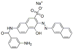 CAS#: 85455-57-8, Sodium 7-[(3-Aminobenzoyl)Amino]-4-Hydroxy-3-(2-Naphthylazo)Naphthalene-2-Sulphonate