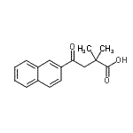 CAS 登录号：854648-79-6， 2,2-二甲基-4-(2-萘基)-4-氧代丁酸