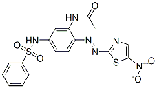 CAS#: 85508-40-3, N-[2-[(5-Nitrothiazol-2-Yl)Azo]-5-[(Phenylsulphonyl)Amino]Phenyl]Acetamide