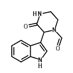 CAS#: 85607-53-0, 2-(1H-Indol-3-yl)-3-oxo-1-piperazinecarbaldehyde