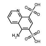 CAS 登录号：856086-65-2， 5-氨基-6,8-喹啉二磺酸