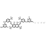 CAS#: 85631-74-9, Tetrasodium 4-amino-3,6-bis({5-[(4-amino-6-chloro-1,3,5-triazin-2-yl)amino]-2-sulfonatophenyl}diazenyl)-5-hydroxy-2,7-naphthalenedisulfonate