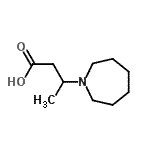 CAS 登录号：856627-47-9， 3-(1-氮杂环庚基)丁酸