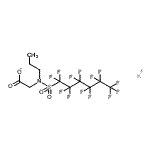 CAS 登录号：85665-66-3， 钾{丙基[(十三氟己基)磺酰基]氨基}乙酸酯