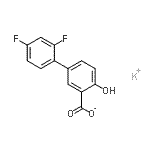 CAS 登录号：85665-84-5， 钾2',4'-二氟-4-羟基-3-联苯羧酸酯