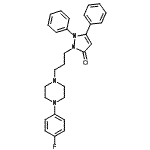 CAS 登录号：85674-11-9， 2-{3-[4-(4-氟苯基)-1-哌嗪基]丙基}-1,5-二苯基-1,2-二氢-3H-吡唑-3-酮