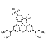 CAS#: 85681-99-8, 4-[3,6-Bis(diethylamino)-9H-xanthen-9-yl]-1,3-benzenedisulfonic acid