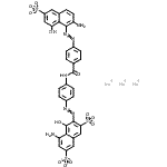 CAS 登录号：85721-13-7， 三钠5-氨基-3-{[4-({4-[(2-氨基-8-羟基-6-磺酸-1-萘基)偶氮]苯甲酰基}氨基)苯基]偶氮}-4-羟基-2,7-萘二磺酸酯