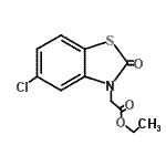 CAS 登录号：85750-08-9， 乙基(5-氯-2-氧代-1,3-苯并噻唑-3(2H)-基)乙酸酯