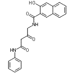 CAS 登录号:85750-34-1, N-(4-苯胺基-2,4-二氧代丁基)-3-羟基-2-萘甲酰胺