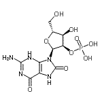 CAS 登录号：85766-69-4， 8-氧代-7,8-二氢鸟苷2'-(磷酸二氢酯)