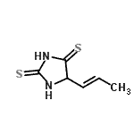 CAS 登录号：857767-87-4， 5-[(1E)-1-丙烯-1-基]-2,4-咪唑烷二硫酮