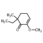 CAS 登录号：857778-27-9， 6-乙基-2-甲氧基-6-甲基-2-环己烯-1-酮
