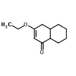 CAS 登录号：857996-64-6， 3-乙氧基-4a,5,6,7,8,8a-六氢-1(4H)-萘酮