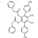 CAS 登录号：858134-23-3， 4,4'',5',6'-四羟基-1,1':4',1''-三联苯-2',3'-二基二(苯乙酸酯)