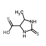 CAS 登录号：858221-90-6， 5-甲基-2-硫代-4-咪唑烷硫代甲S-酸