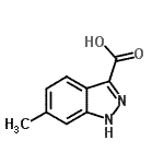 CAS 登录号：858227-12-0， 6-甲基-1H-吲唑-3-羧酸
