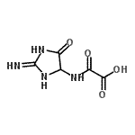 CAS 登录号：858243-02-4， [(2-亚氨基-5-氧代-4-咪唑烷基)氨基](氧代)乙酸
