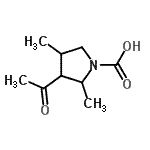 CAS 登录号：858273-50-4， 3-乙酰基-2,4-二甲基-1-吡咯烷羧酸