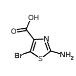 CAS 登录号：858486-46-1， 2-氨基-5-溴-1,3-噻唑-4-羧酸