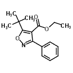 CAS 登录号:858490-10-5, 乙基5-(2-甲基-2-丙基)-3-苯基-1,2-恶唑-4-羧酸酯