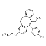 CAS 登录号：85850-87-9， 4-[2-(烯丙氧基)-6-乙基-11,12-二氢二苯并[a,e][8]轮烯-5-基]苯酚