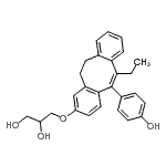 CAS 登录号：85850-95-9， 3-{[6-乙基-5-(4-羟基苯基)-11,12-二氢二苯并[a,e][8]轮烯-2-基]氧基}-1,2-丙烷二醇