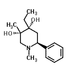 CAS 登录号:85866-53-1, (3S,4R,6S)-4-乙基-1,3-二甲基-6-苯基-3,4-哌啶二醇