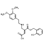 CAS#: 85915-86-2, (2E)-3-({[2-(3,4-Dimethoxyphenyl)ethyl]amino}methyl)-4-[(2-hydroxybenzyl)oxy]-4-oxo-2-butenoic acid