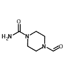 CAS 登录号：859298-18-3， 4-甲酰基哌嗪-1-甲酰胺