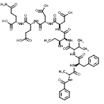 CAS#: 85932-85-0, N-Benzoyl-D-alanyl-D-phenylalanyl-L-valyl-L-isoleucyl-D-alpha-aspartyl-L-alpha-aspartyl-D-alpha-glutamyl-L-glutamine
