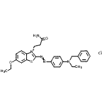 CAS#: 85959-18-8, 3-(3-Amino-3-oxopropyl)-2-({4-[benzyl(ethyl)amino]phenyl}diazenyl)-6-ethoxy-1,3-benzothiazol-3-ium chloride