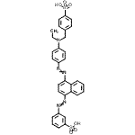 CAS#: 85959-35-9, 3-{[4-({4-[Ethyl(4-sulfobenzyl)amino]phenyl}diazenyl)-1-naphthyl]diazenyl}benzenesulfonic acid