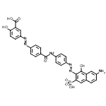 CAS 登录号：85959-48-4， 5-{[4-({4-[(7-氨基-1-羟基-3-磺基-2-萘基)偶氮]苯基}氨基甲酰)苯基]偶氮}-2-羟基苯甲酸