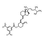 CAS 登录号：859928-95-3， (3S,5Z,7E,14Xi,22E)-9,10-开环麦角甾-5,7,10,22-四烯-3-基3,5-二硝基苯甲酸酯
