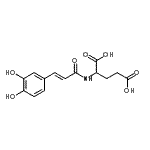 CAS 登录号：860295-23-4， N-[(2E)-3-(3,4-二羟基苯基)-2-丙烯酰基]谷氨酸