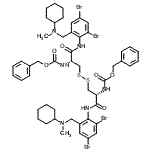 CAS 登录号：86042-50-4， N,N'-二[(苄氧基)羰基]-N,N'-二(2,4-二溴-6-{[环己基(甲基)氨基]甲基}苯基)-L-半胱氨酰锡酰胺