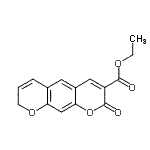 CAS 登录号：86116-44-1， 乙基2-氧代-2H,8H-吡喃并[3,2-g]苯并吡喃-3-羧酸酯