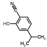 CAS 登录号：862088-21-9， 2-羟基-4-异丙基苯并腈