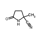 CAS 登录号：86240-21-3， 2-甲基-5-氧代-2-吡咯烷甲腈