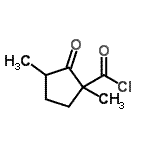 CAS 登录号：86240-55-3， 1,3-二甲基-2-氧代环戊烷羰基氯化物