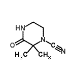 CAS 登录号：86241-68-1， 2,2-二甲基-3-氧代-1-哌嗪甲腈